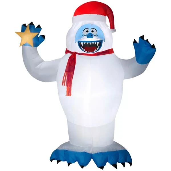 Rudolph 8 ft. Airblown Inflatable Bumble with Santa Hat and Star Holiday Decoration