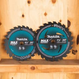 Makita 6-1/2 in. 25T Carbide-Tipped Ultra-Thin Kerf Circular Saw Blade for Cordless Saws thumbnail 6