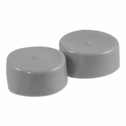 CURT 1.98" Bearing Protector Dust Covers, Gray Plastic (2-Pack) thumbnail 1