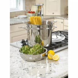 Cuisinart Chef's Classic 12 qt. Stainless Steel Pasta Pot with Lid and Steamer Insert thumbnail 2