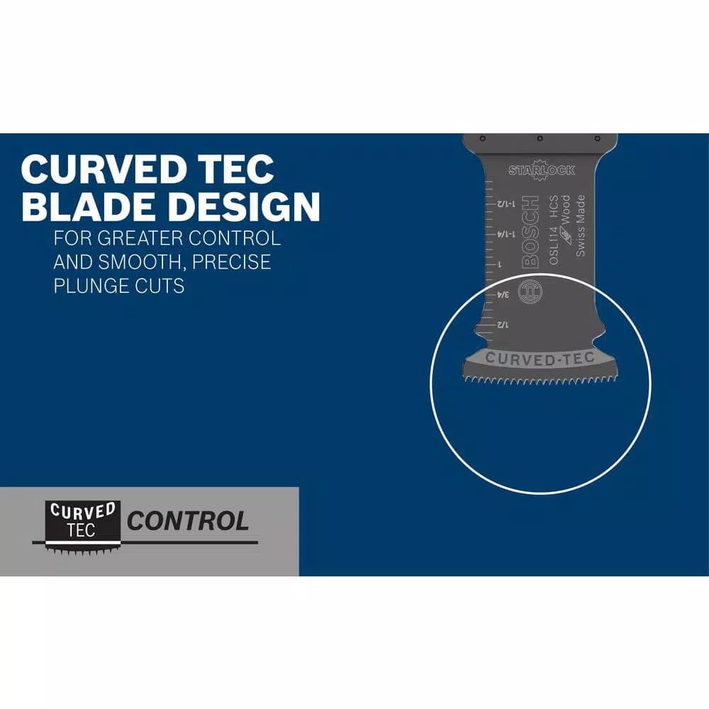 Bosch Starlock Oscillating Multi-Tool Accessory Blade Set, 6-Piece Carbide Cutting Kit