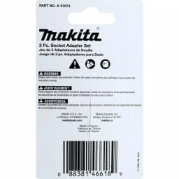 Makita ImpactX 2 in. Modified S2 Steel Socket Adapter Set, 3-Pack thumbnail 3