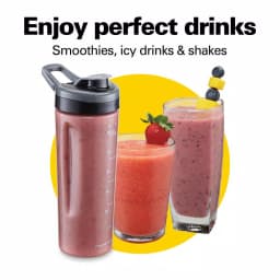 Hamilton Beach Wave Crusher 800W Blender with 40 oz. Pitcher and 20 oz. Travel Jar, Gray thumbnail 6