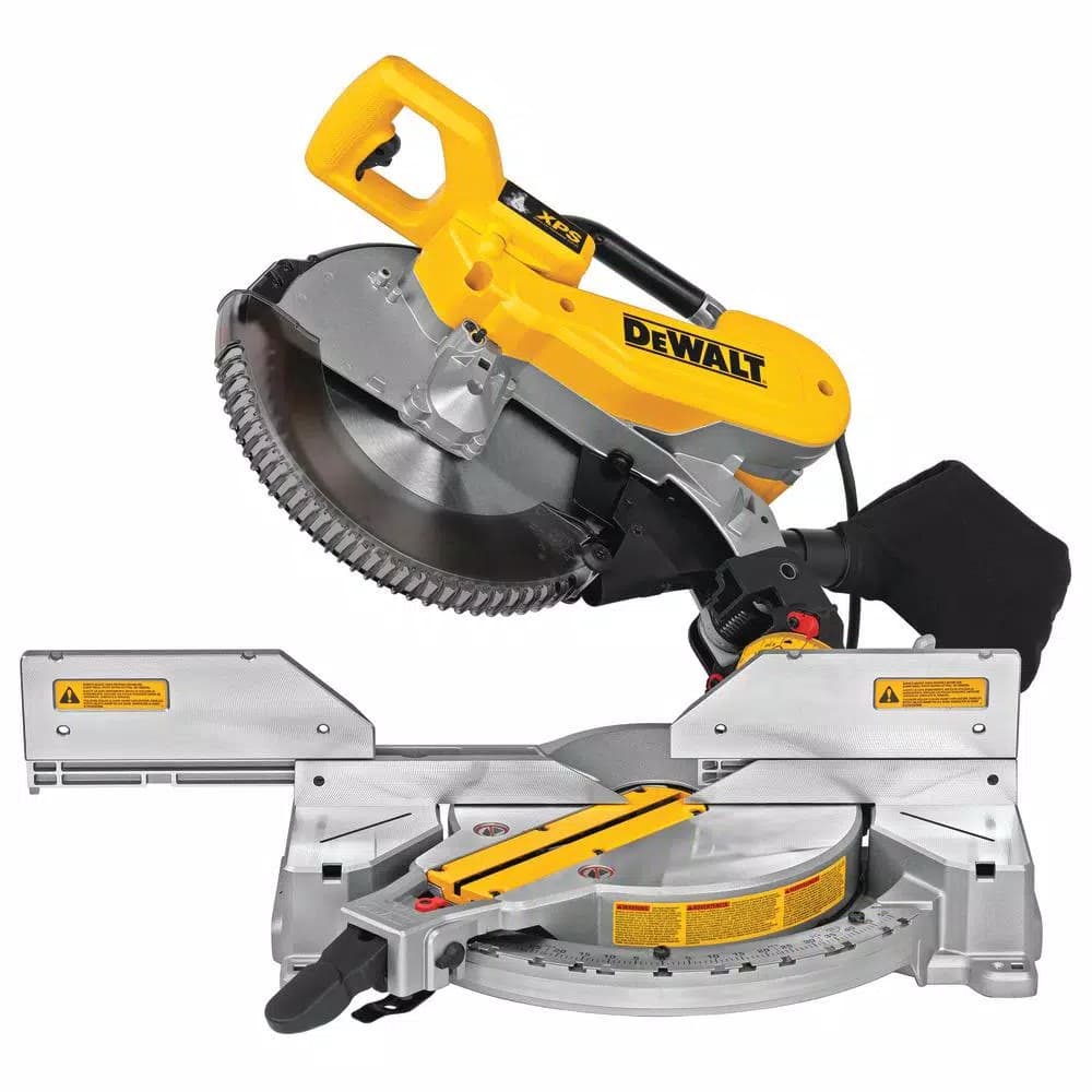 DEWALT 12 in. Double-Bevel Compound Miter Saw, 15 Amp, with Cutline LED