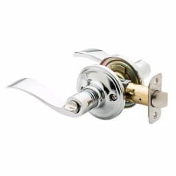 Copper Creek Waverlie Polished Stainless Steel Privacy Bed/Bath Door Lever thumbnail 1