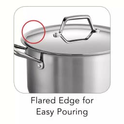 Tramontina Gourmet Prima 8 Qt. Stainless Steel Stock Pot with Lid thumbnail 5