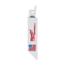 Milwaukee 4 in. Multi-Material HACKZALL Reciprocating Saw Blades, 10 TPI (5 Pack) thumbnail 3