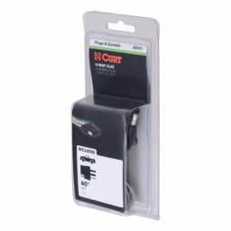 CURT 4-Way Flat Vehicle-Side Connector Socket with 60" Color-Coded Wires thumbnail 5