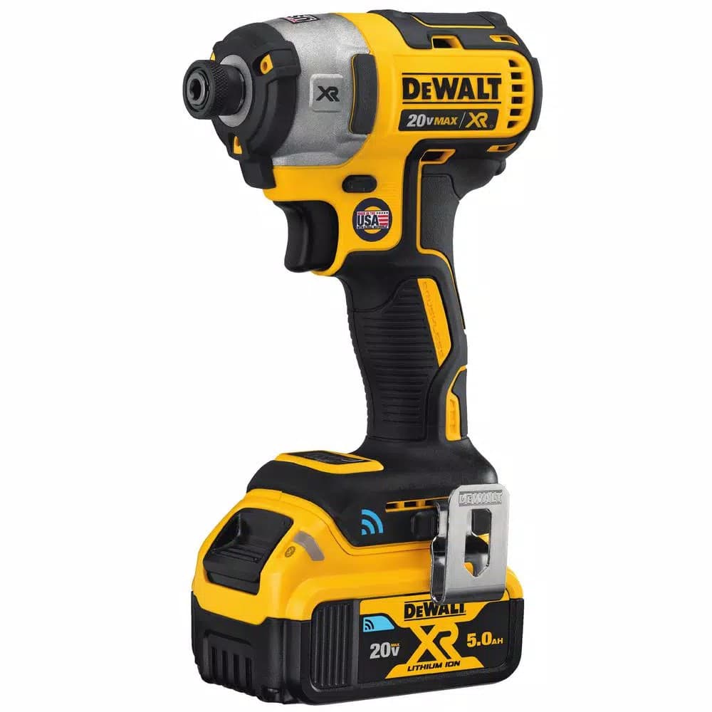 DEWALT 20V MAX XR Brushless 1/4 in. Impact Driver Kit with (2) 5.0 Ah Batteries & Charger