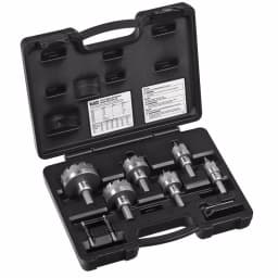 Klein Tools 8-Piece Carbide Hole Saw Kit for Electricians - Multi-Purpose Metal Cutter Set thumbnail 1