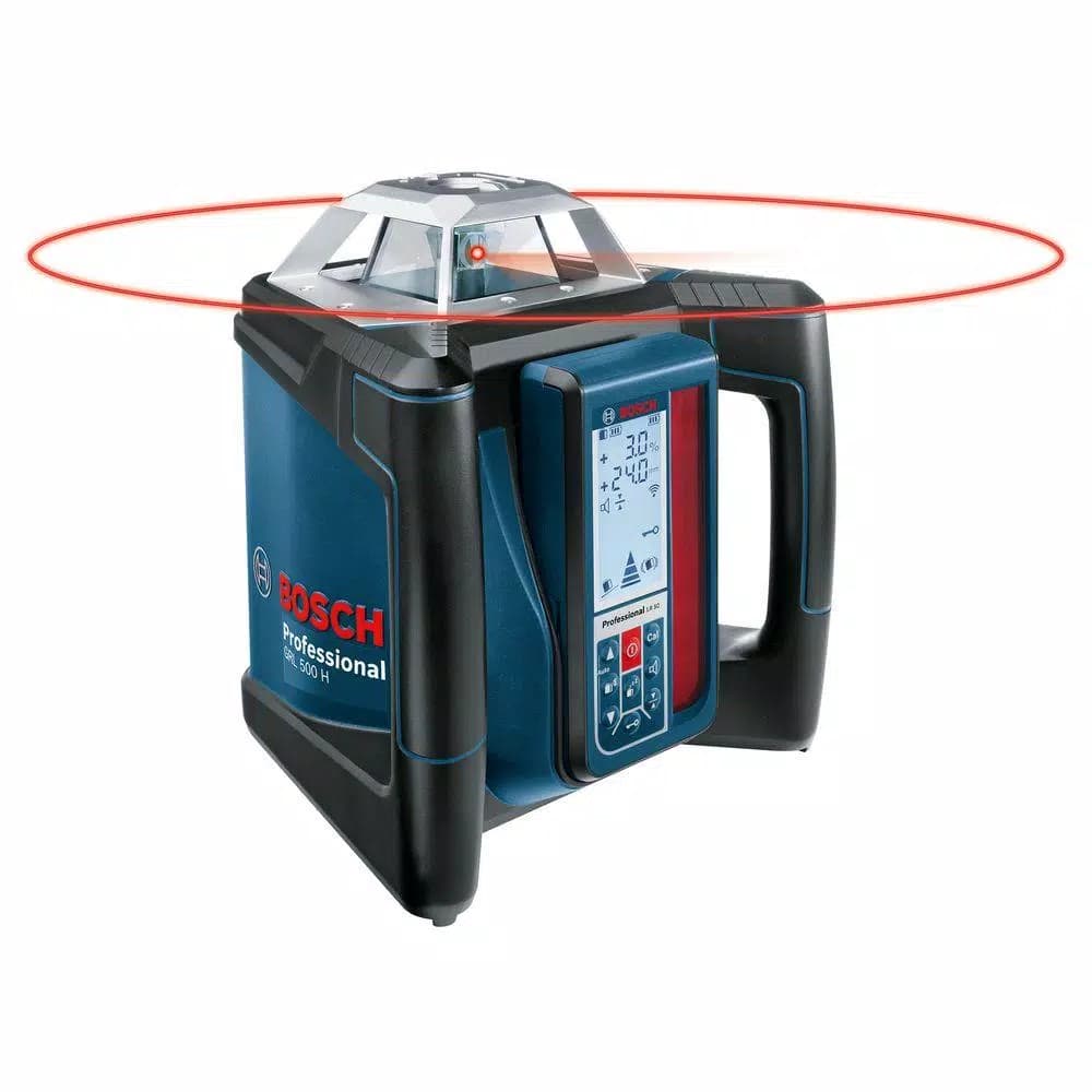 Bosch GRL 500 HCK Self-Leveling Rotary Laser Level Kit, 1650 ft. Range