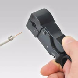 KNIPEX 4-1/4 in. Coax Cable Stripper for RG 58, RG 59, and RG 62 thumbnail 2