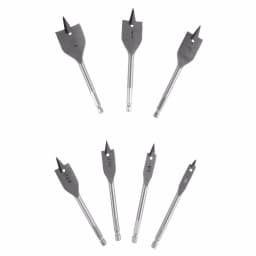 Stalwart 7-Piece Carbon Steel Spade Drill Bit Set with Carrying Case thumbnail 3