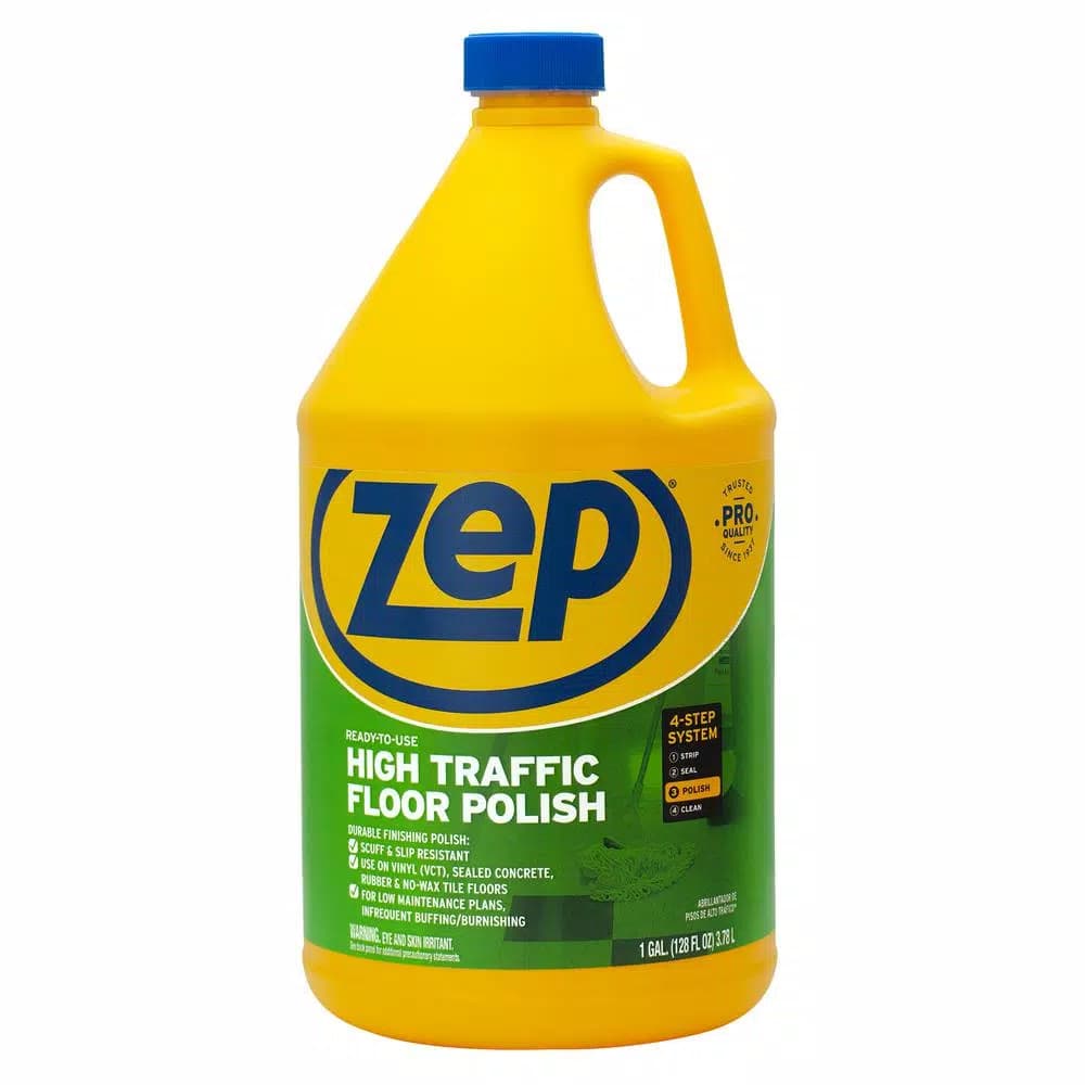 Zep High-Traffic Floor Polish, 1 Gallon (Case of 4)