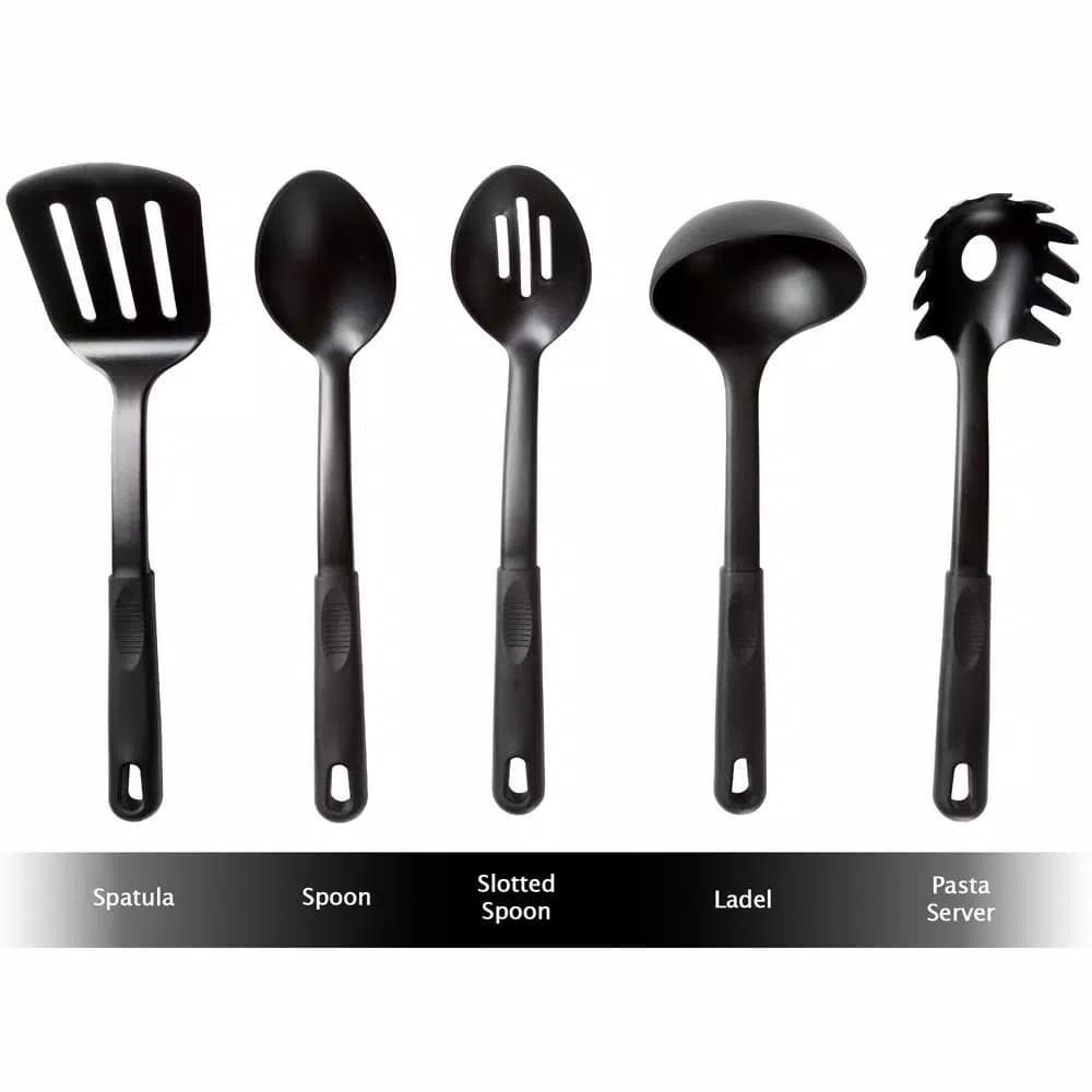 Classic Cuisine Allumi-Shield 15-Piece Nonstick Aluminum Cookware Set with Lids, Black