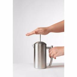 Frieling 5.5-Cup Brushed Stainless Steel French Press, Double-Walled Insulated Coffee Maker thumbnail 2