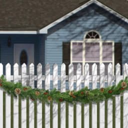 National Tree Company 9 ft. Unlit Cashmere Artificial Garland with Pinecones and Red Berries thumbnail 6