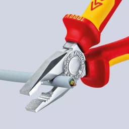 KNIPEX 7-1/4 in. Insulated Combination Pliers with Comfort Grip and Chrome Finish thumbnail 4
