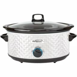Brentwood Appliances SC-157W 7 Qt. Pearl Slow Cooker with Tempered Glass Lid thumbnail 1
