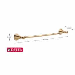 Delta Cassidy 24 in. Single Towel Bar, Champagne Bronze thumbnail 5