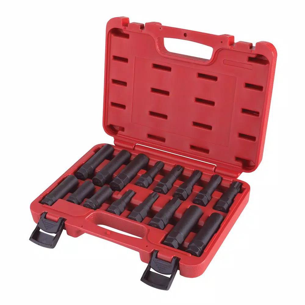 SUNEX TOOLS 16-Piece Master Wheel Lock Key Set for Aftermarket Performance Wheels