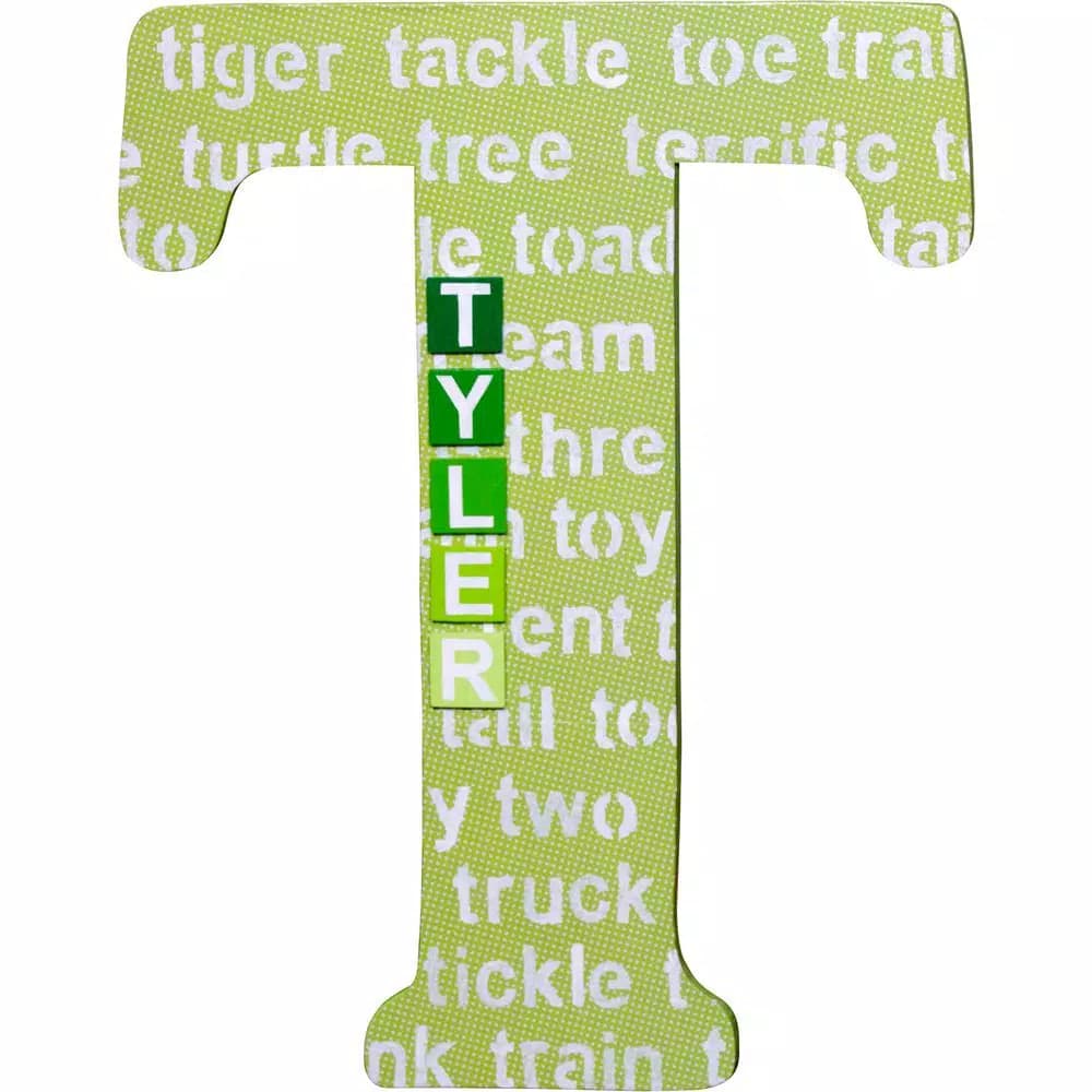 Jeff McWilliams Designs 15 in. Oversized Unfinished Wood Letter (T) - Industrial Style Wall Decor