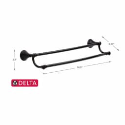 Delta Cassidy 24 in. Double Towel Bar in Venetian Bronze thumbnail 3