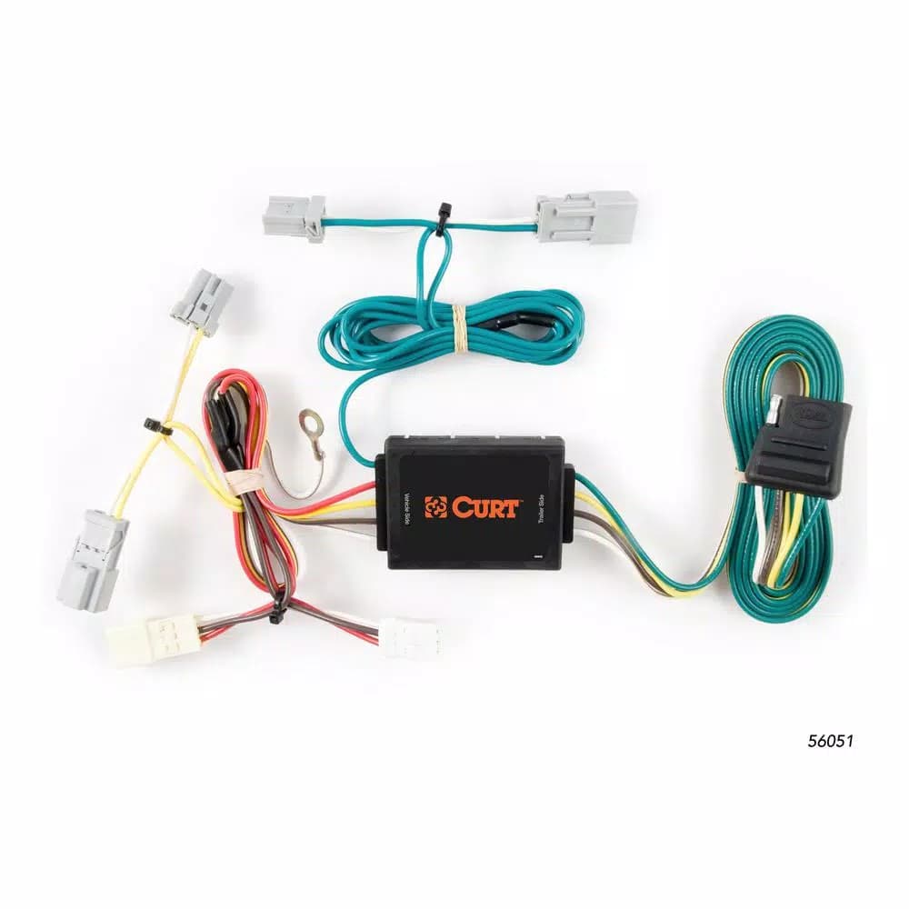 CURT Custom Vehicle-Trailer Wiring Harness for Honda Civic Coupe, 4-Way Flat Output