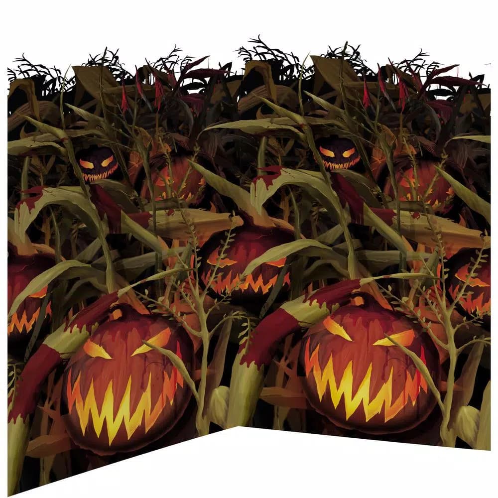 Amscan 48 in. Halloween Field of Screams Scene Setters Room Roll, 40 ft. Haunted Corn Field & Jack-O-Lantern Decor