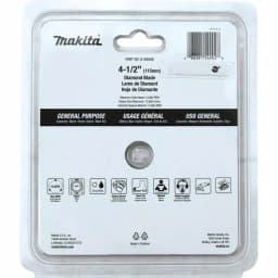 Makita 4.5 in. Turbo Rim Diamond Blade for General Purpose Masonry Cutting thumbnail 3
