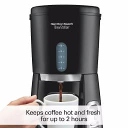 Hamilton Beach BrewStation 10-Cup Drip Coffee Maker with Internal Tank, Black thumbnail 3