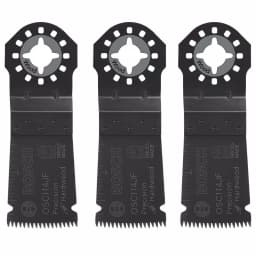Bosch 1-1/4 in. Bi-Metal Precision Japanese Tooth Oscillating Tool Blades for Hardwood, 3-Pack thumbnail 1
