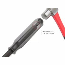 TEKTON 25 in. Angled Tip Pry Bar with Steel Striking Cap thumbnail 9