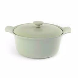BergHOFF Ron 4.4 Qt. Cast Iron Stock Pot with Lid, Green thumbnail 1