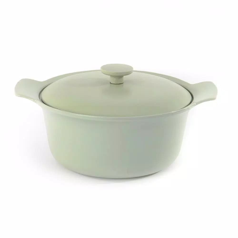 BergHOFF Ron 4.4 Qt. Cast Iron Stock Pot with Lid, Green