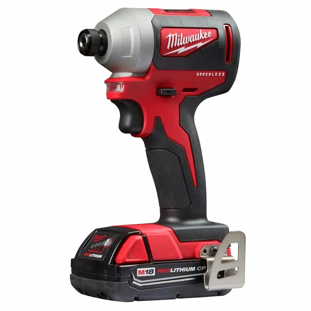 Milwaukee M18 18V Brushless Hammer Drill and Impact Driver Combo Kit with Free Oscillating Multi-Tool