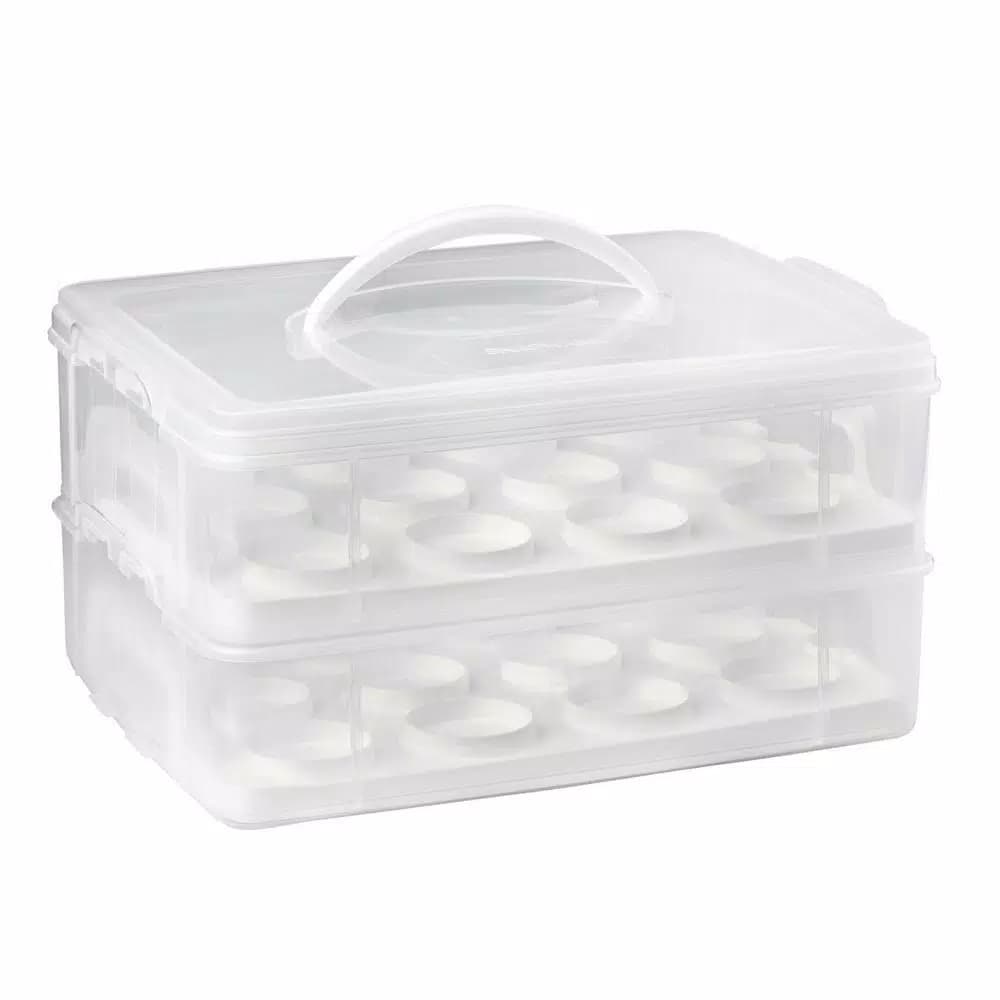 Snapware Snap N Stack 2-Layer Cupcake and Dessert Carrier