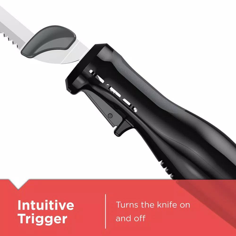 BLACK+DECKER 9 in. Comfort Grip Electric Knife, Black