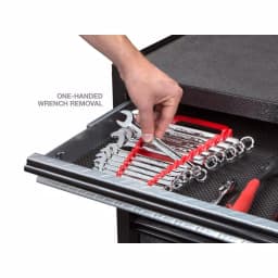 TEKTON 11-Tool Store-and-Go Wrench Rack Keeper, Red thumbnail 4
