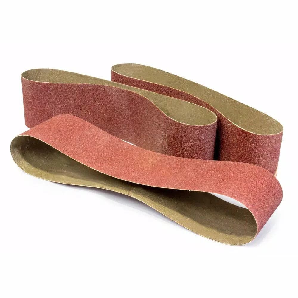 WEN 120-Grit 4 in. x 36 in. Belt Sander Sandpaper, 3-Pack