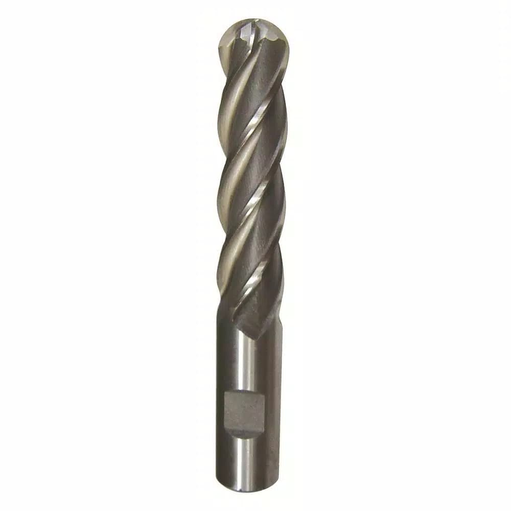 Drill America 1/4 in. Shank Carbide 4-Flute Ball Nose End Mill Specialty Bit