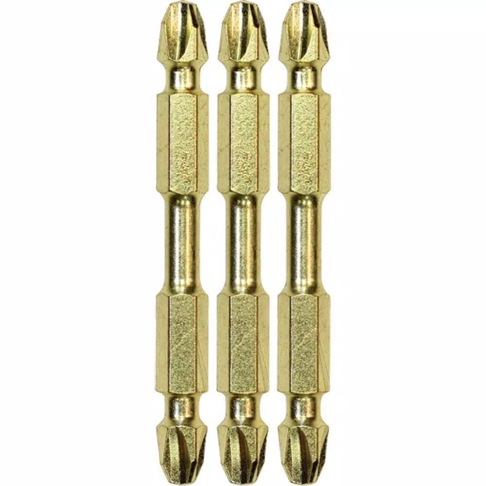 Makita Impact GOLD #3 Phillips Double-Ended Power Bits, 2-1/2 in., 3-Piece Set