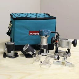 Makita 6.5 Amp 1-1/4 HP Corded Variable Speed Compact Router Kit with 3 Bases thumbnail 13