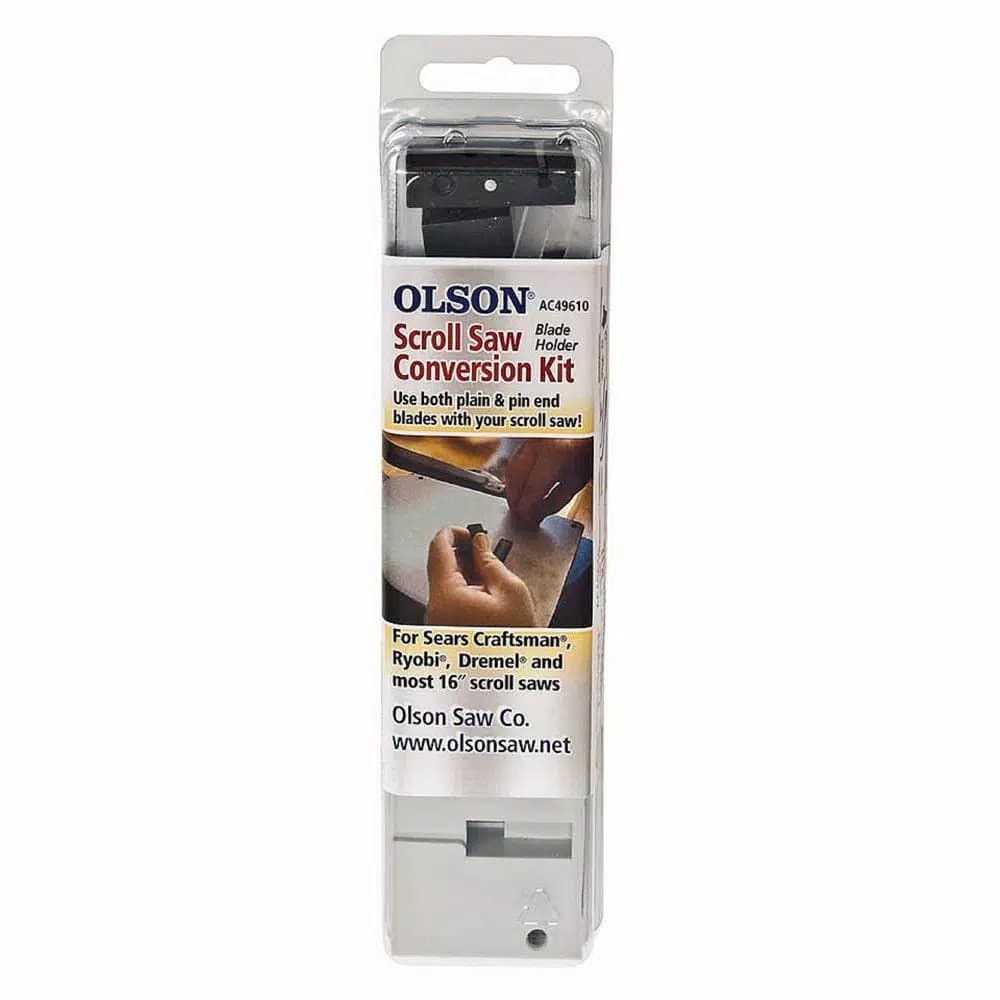 Olson Saw Scroll Saw Blade Conversion Kit for 16 in. Scroll Saws - Plain and Pin End Compatibility