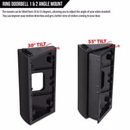 Wasserstein Adjustable Angle Wall Mount for Ring Video Doorbell 1, 2, and 3 thumbnail 2