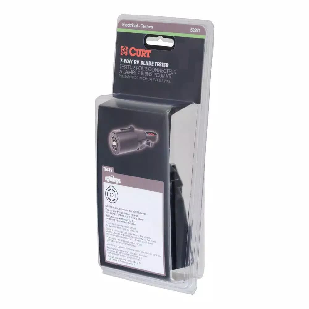 CURT 7-Way RV Blade Connector Tester for Trailer Wiring