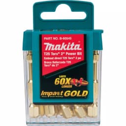 Makita Impact GOLD T25 2 in. Power Bit Set, 15-Piece Tic Tac Case thumbnail 2