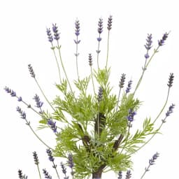 Nearly Natural 48 Inch Artificial Lavender Topiary Tree with Black Planter thumbnail 2