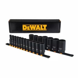DEWALT 1/2 in. Drive SAE Deep Impact Socket Set, 19-Piece thumbnail 2