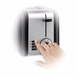Cuisinart 2-Slice Compact Toaster, Black and Stainless Steel with Wide Slots thumbnail 3